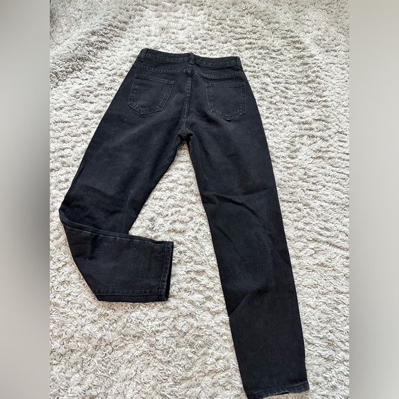 Womens size small/4 black jeans highwaisted straight leg - Picture 12 of 12